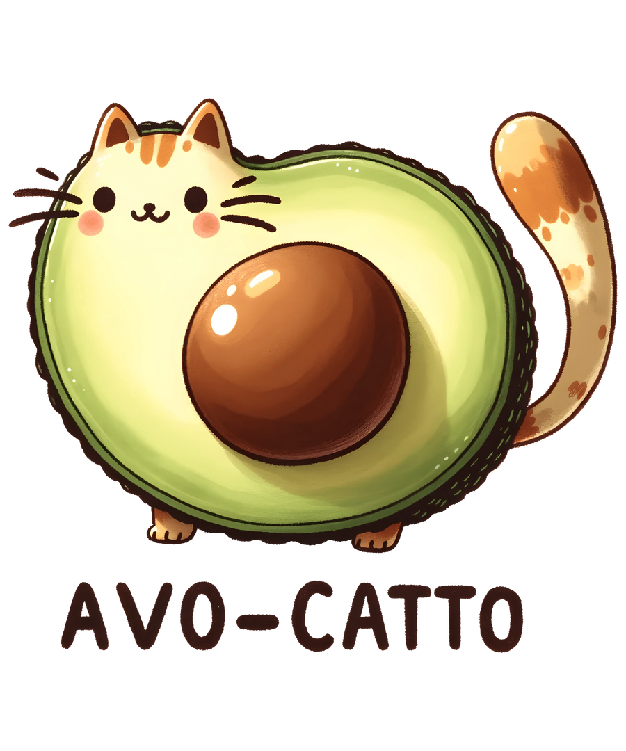 Avo-Catto Design - DTF Ready To Press
