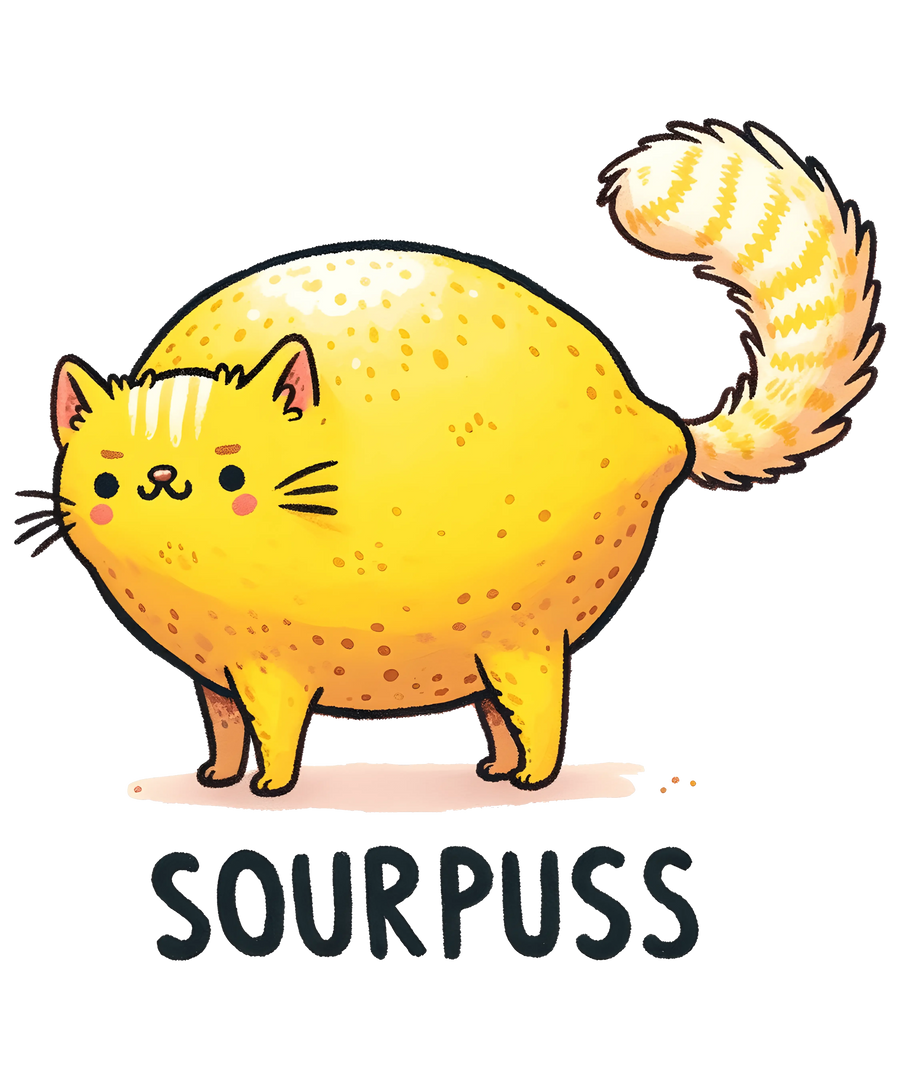 Funny Orange Cat Design - DTF Ready To Press