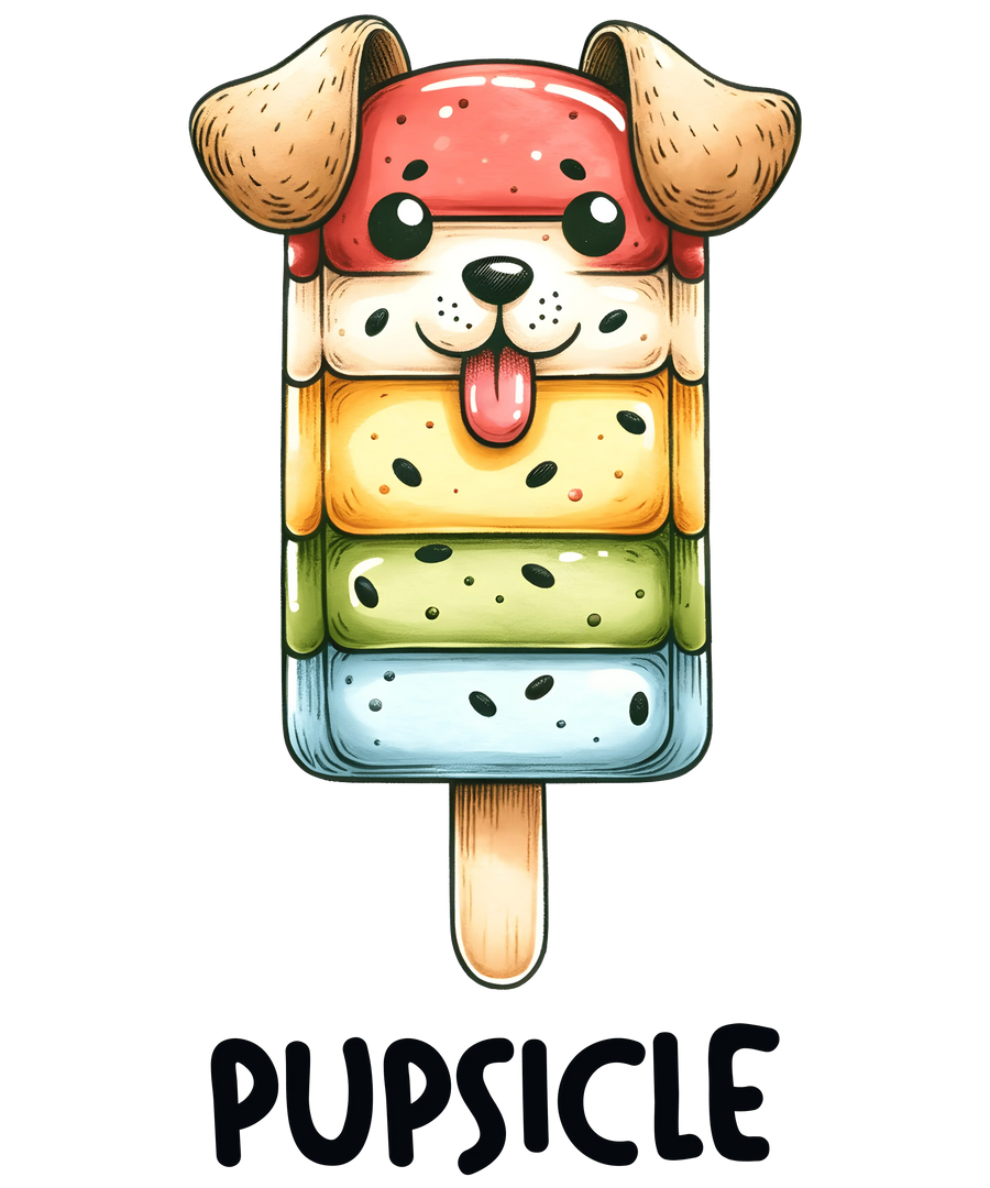 Pupsicle Design - DTF Ready To Press