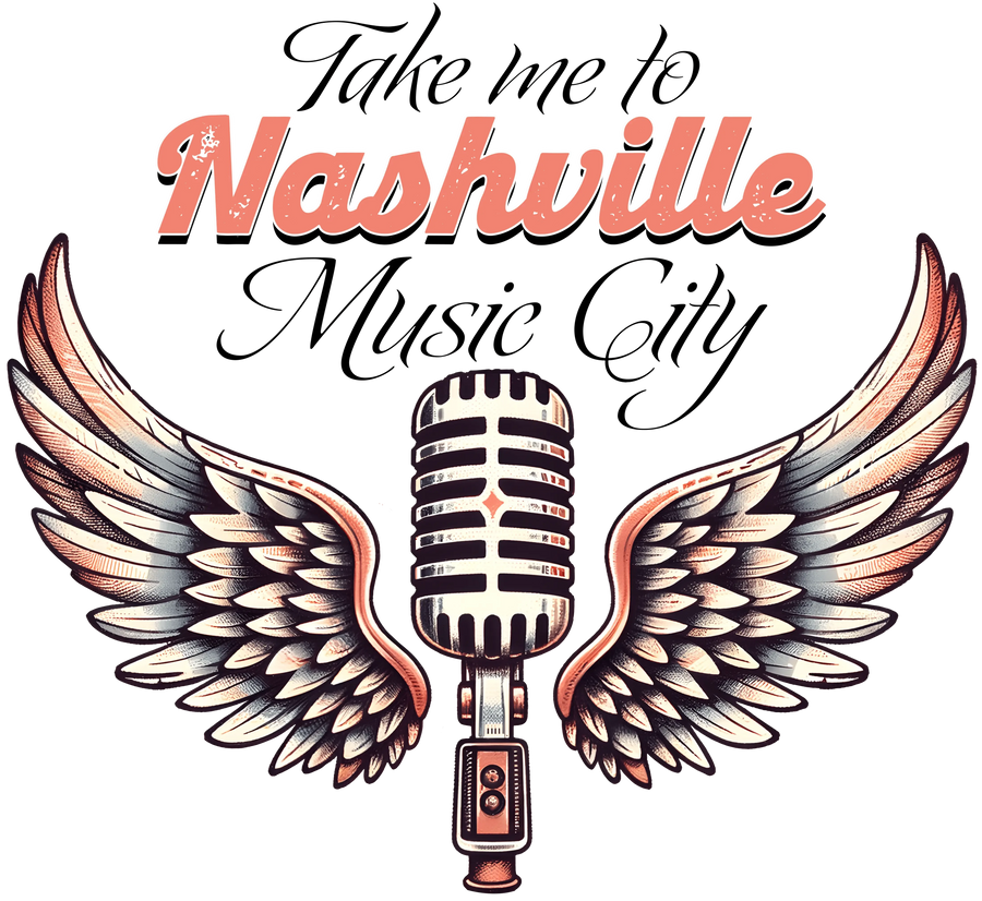 Llévame a Nashville Music City Western Design - DTF listo para imprimir
