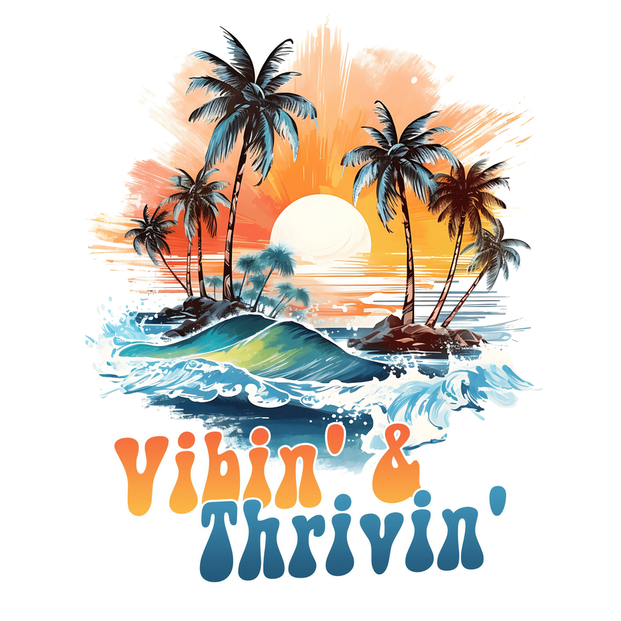 Vacation Vibes Design - DTF Ready To Press