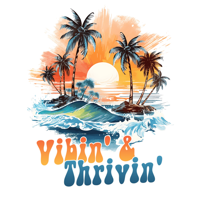 Vacation Vibes Design - DTF Ready To Press