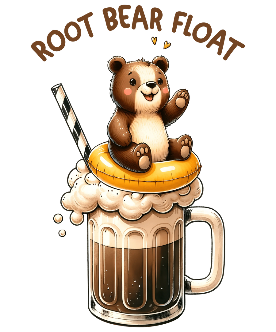 Root Bear Float Design - DTF Ready To Press