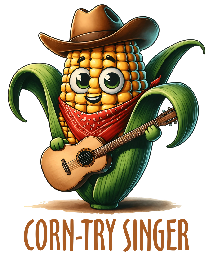 Corn-Try Singer Design - DTF Ready To Press