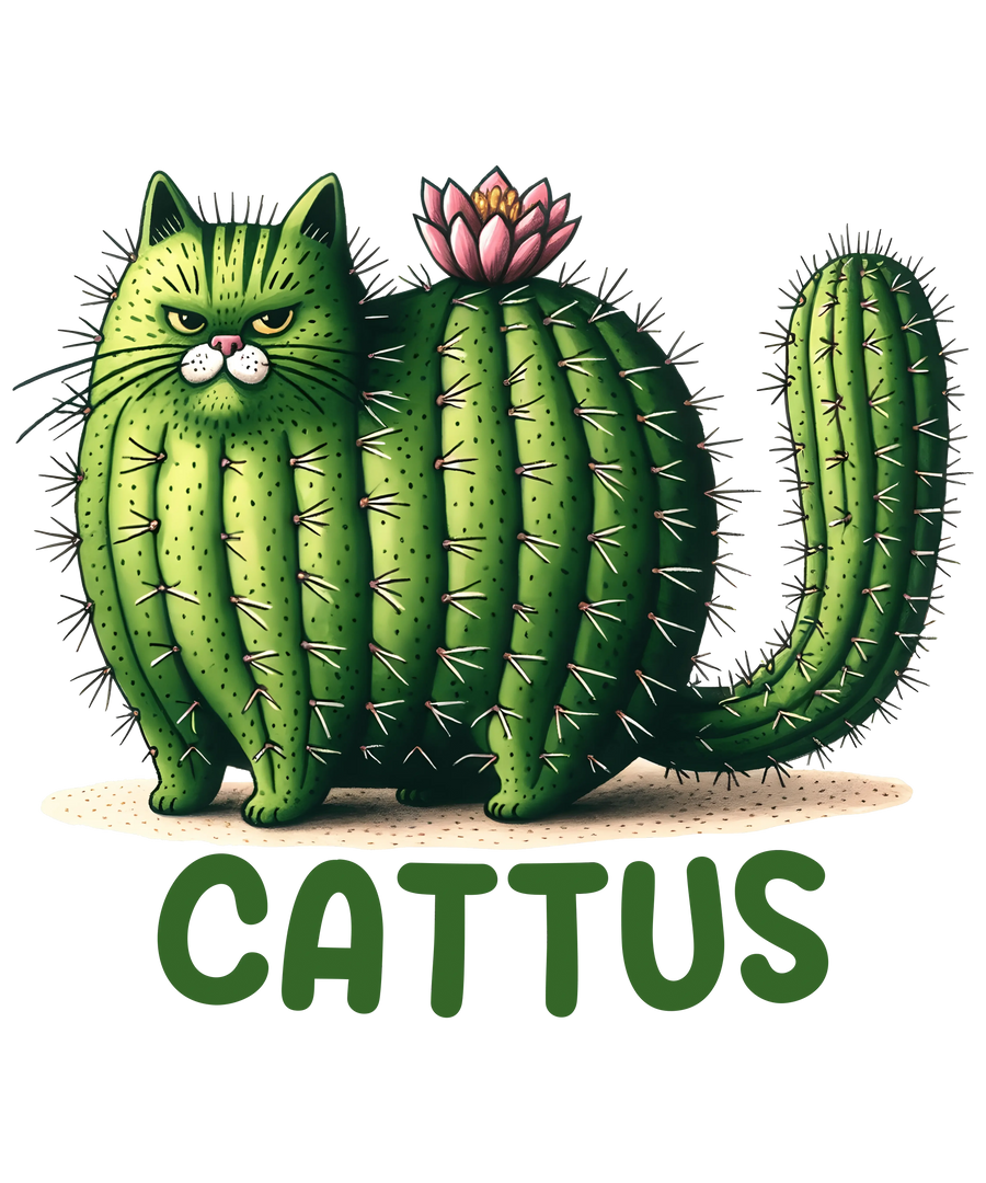 Cattus Cute Cat Design - DTF Ready To Press