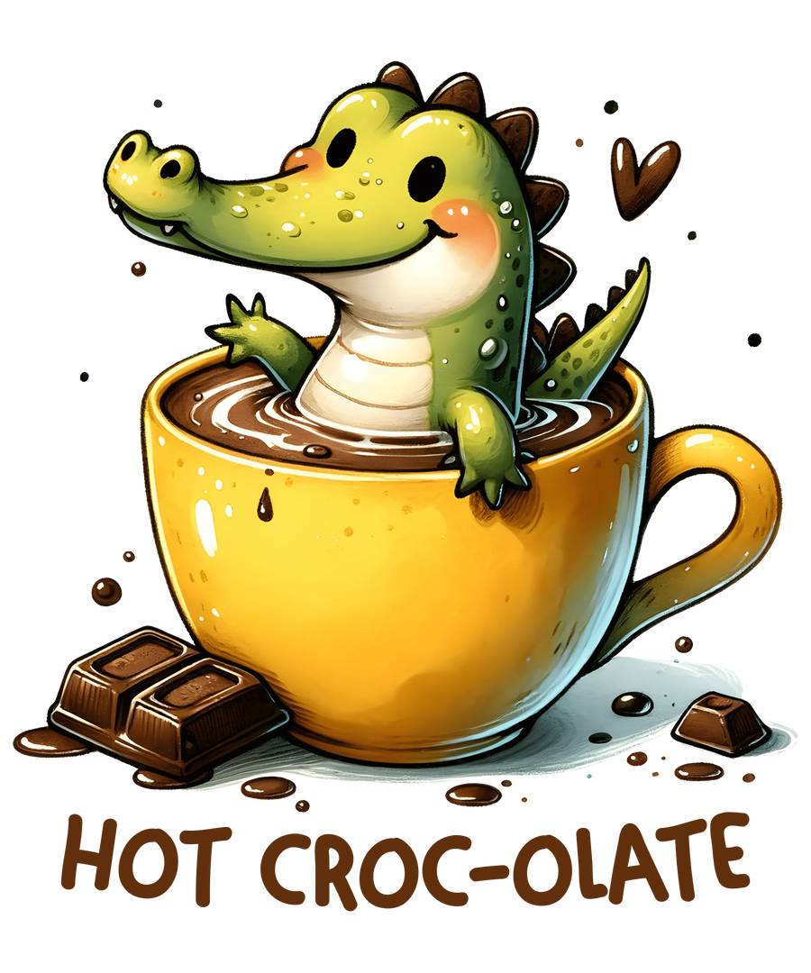 Hot Croc-olate Design - DTF Ready To Press