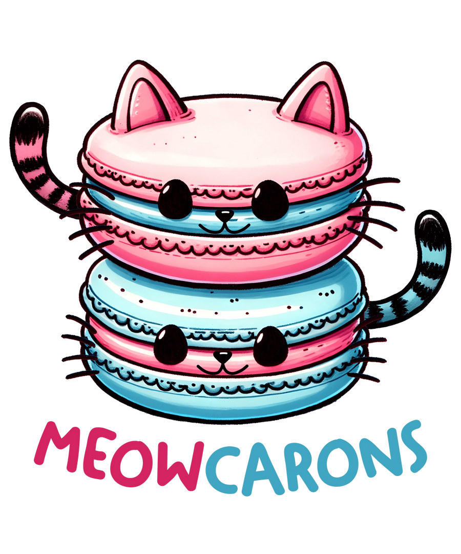 Meowcarons Design - DTF Ready To Press