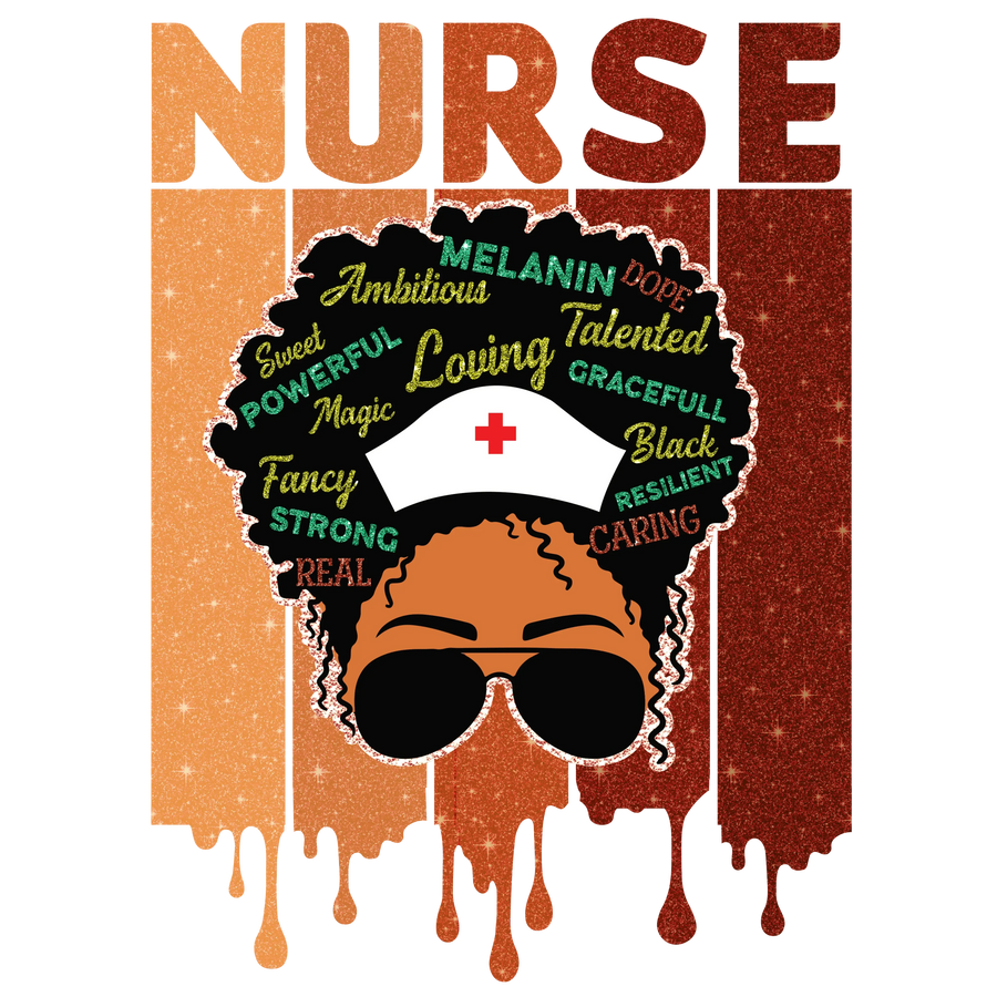 Nurse Juneteenth Design - DTF Ready To Press