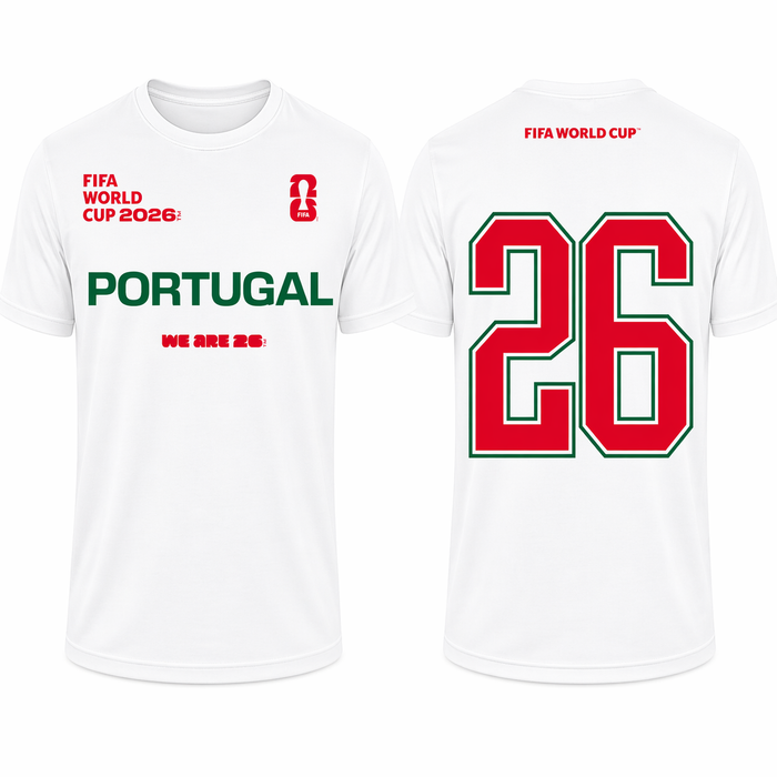 FIFA World Cup 2026 Portugal Shirt – Official "We Are 26" Team Portugal T-Shirt