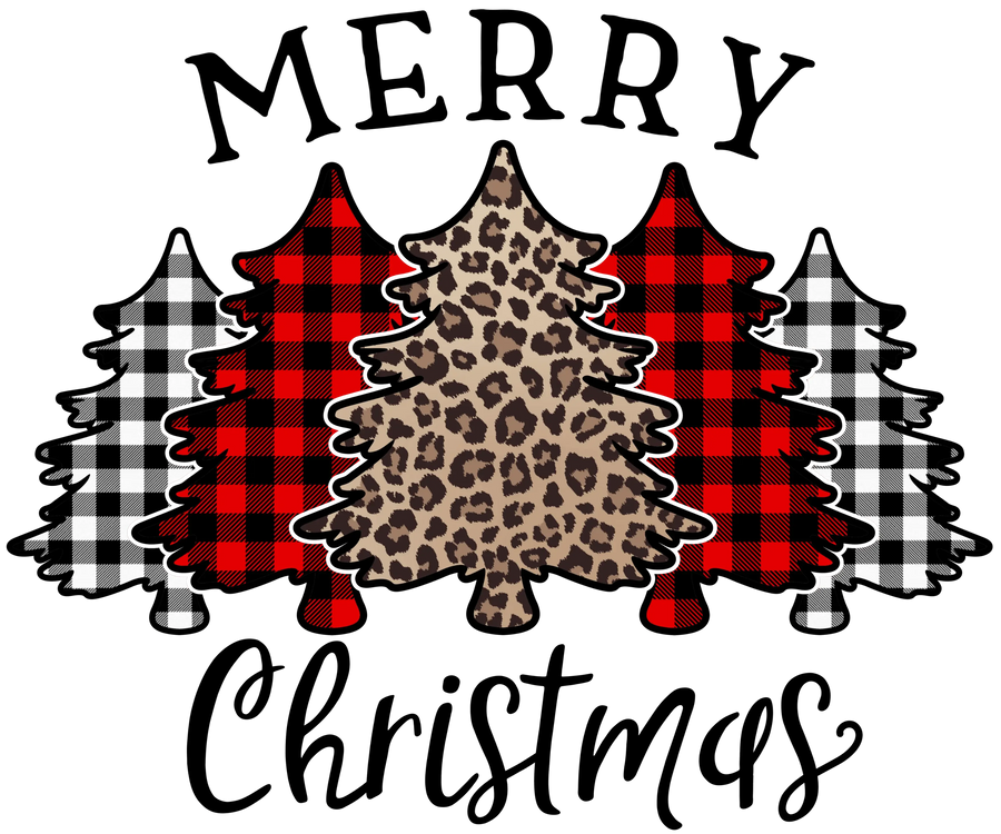 Christmas Tree Design - DTF Ready To Press