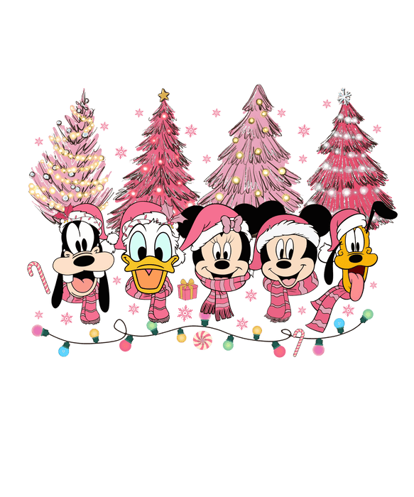 Mickey Mouse Christmas Tree Design - DTF Ready To Press