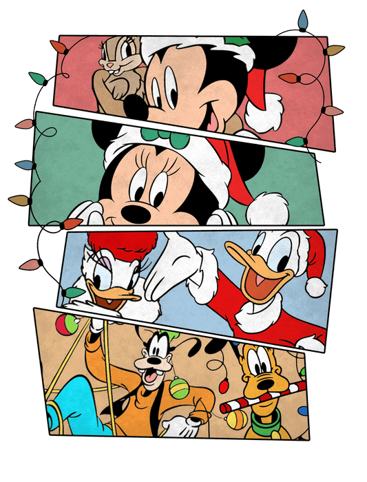 Mickey Mouse Christmas Design - DTF Ready To Press