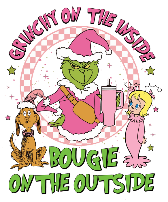 Grinchy On The Inside Design - DTF Ready To Press