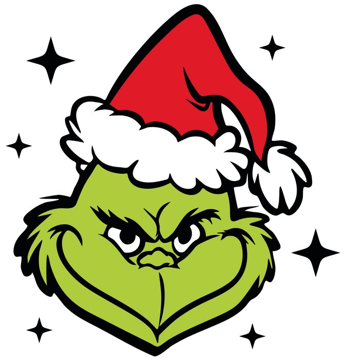 Grinch Christmas Design - DTF Ready To Press