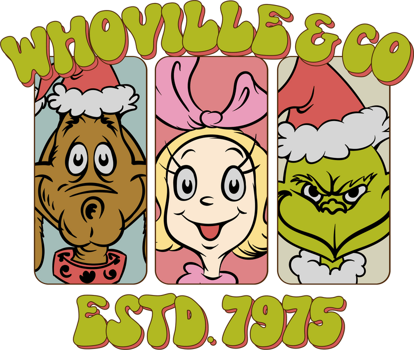 Whoville Co. Christmas Design - DTF Ready To Press