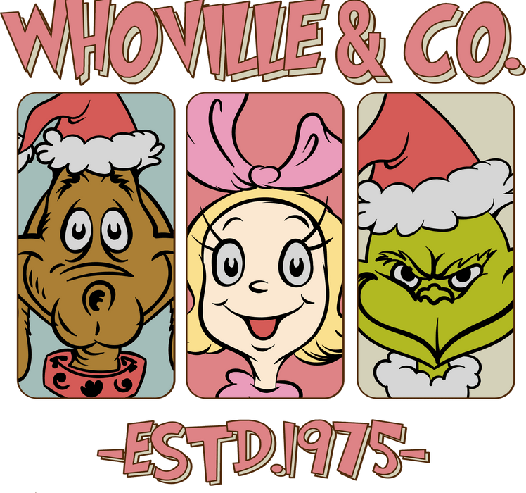 Whoville Co. Christmas Design - DTF Ready To Press