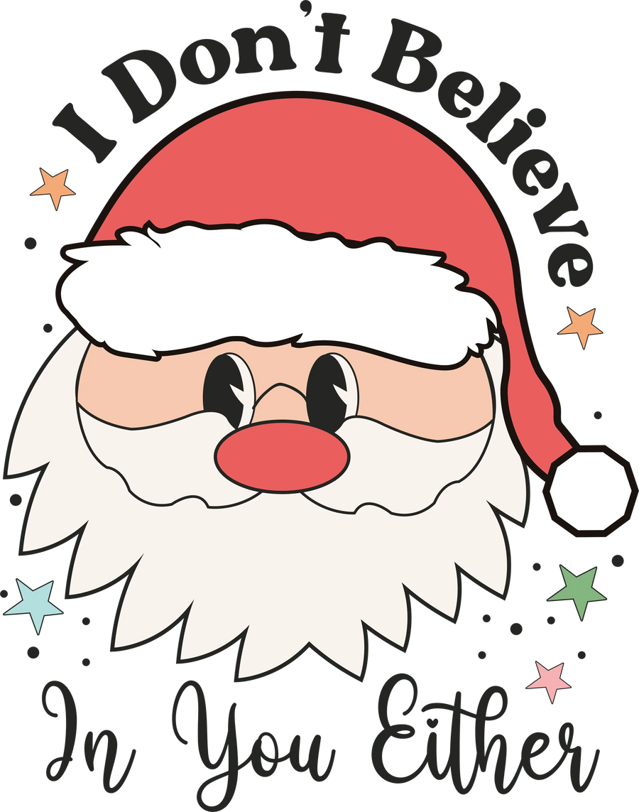 Christmas Santa Design - DTF Ready To Press