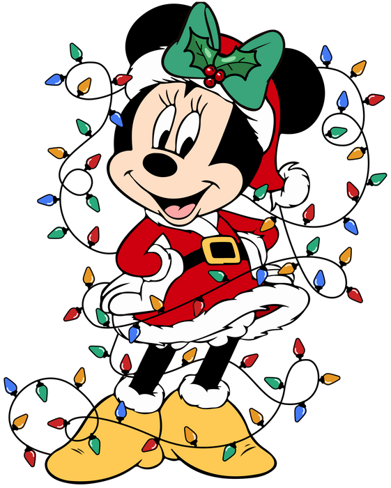 Minnie Mouse Christmas Design - DTF Ready To Press