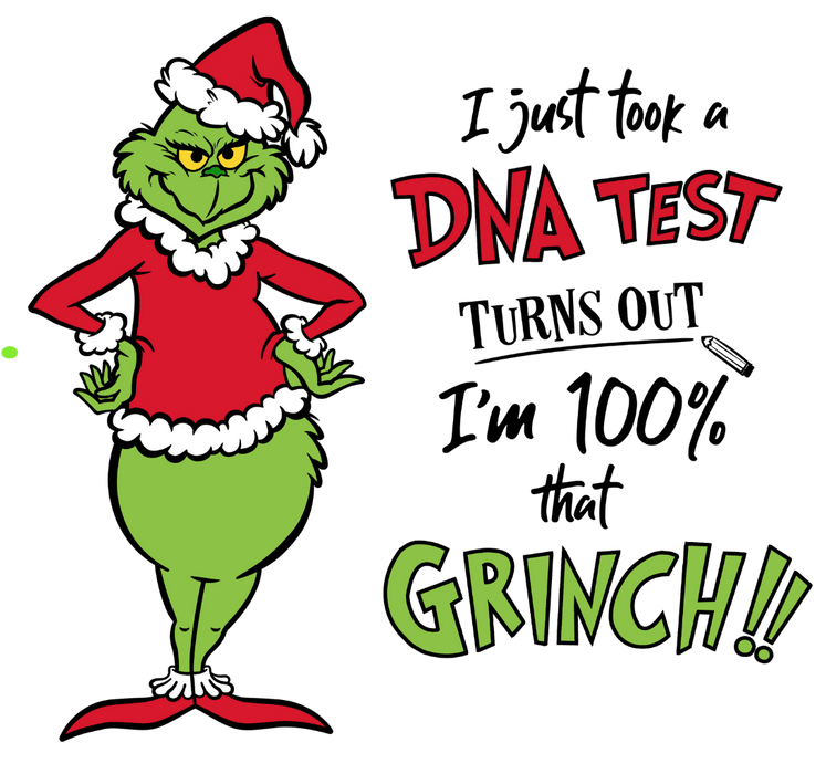 Grinch Christmas Design - DTF Ready To Press