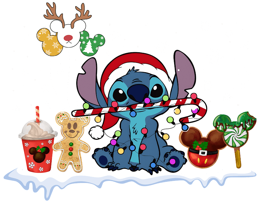 Stitch Christmas Design - DTF Ready To Press