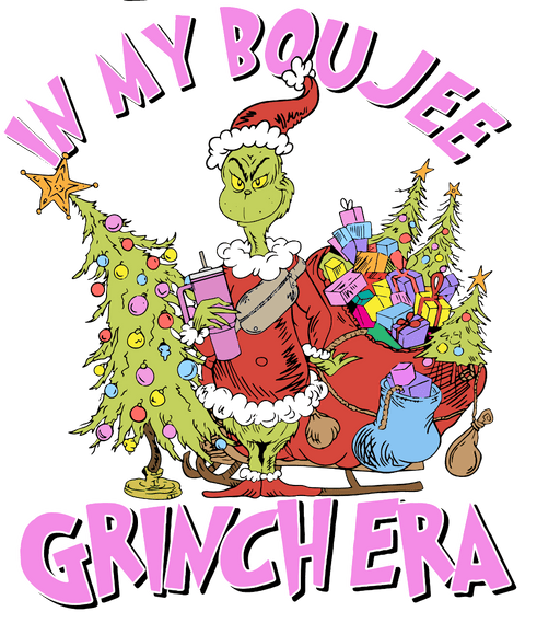 Grinch Era Christmas Design - DTF Ready To Press