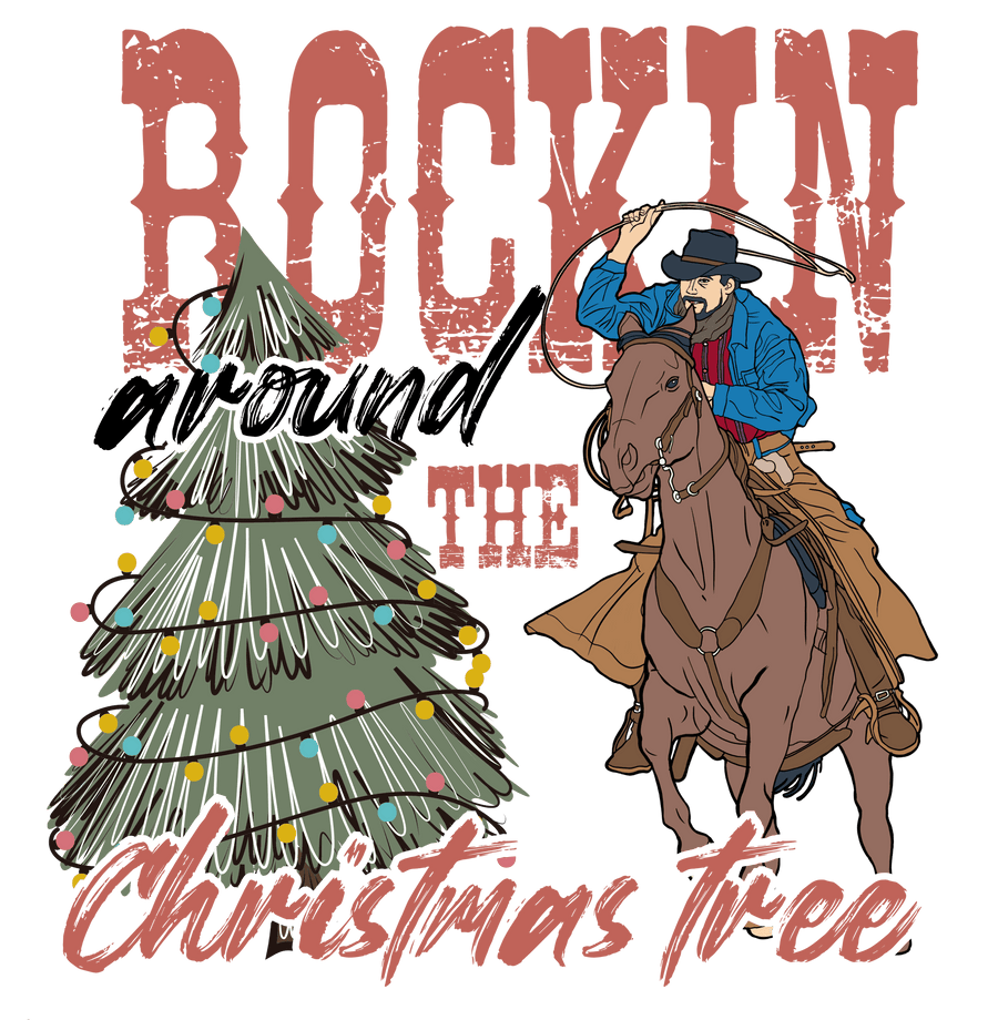 Christmas Tree Design - DTF Ready To Press