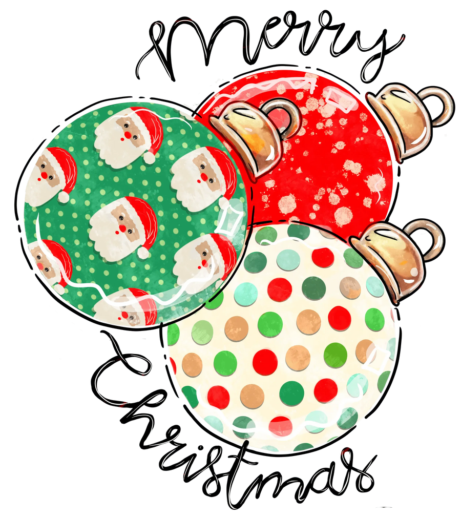 Merry Christmas Design - DTF Ready To Press