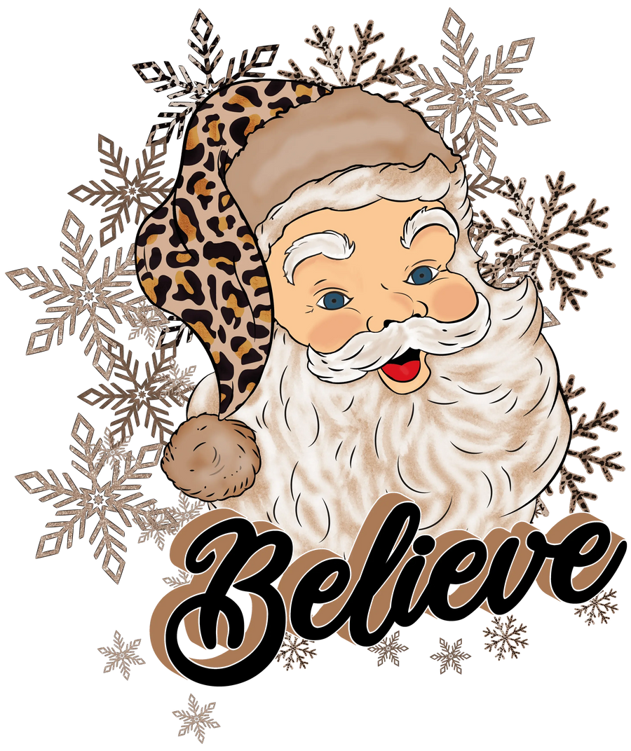 Christmas Believe Design - DTF Ready To Press
