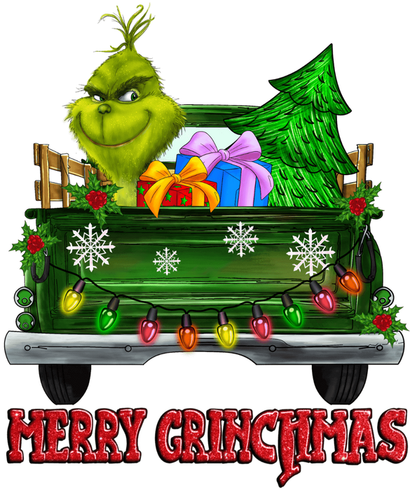 Merry Grinchmas Design - DTF Ready To Press