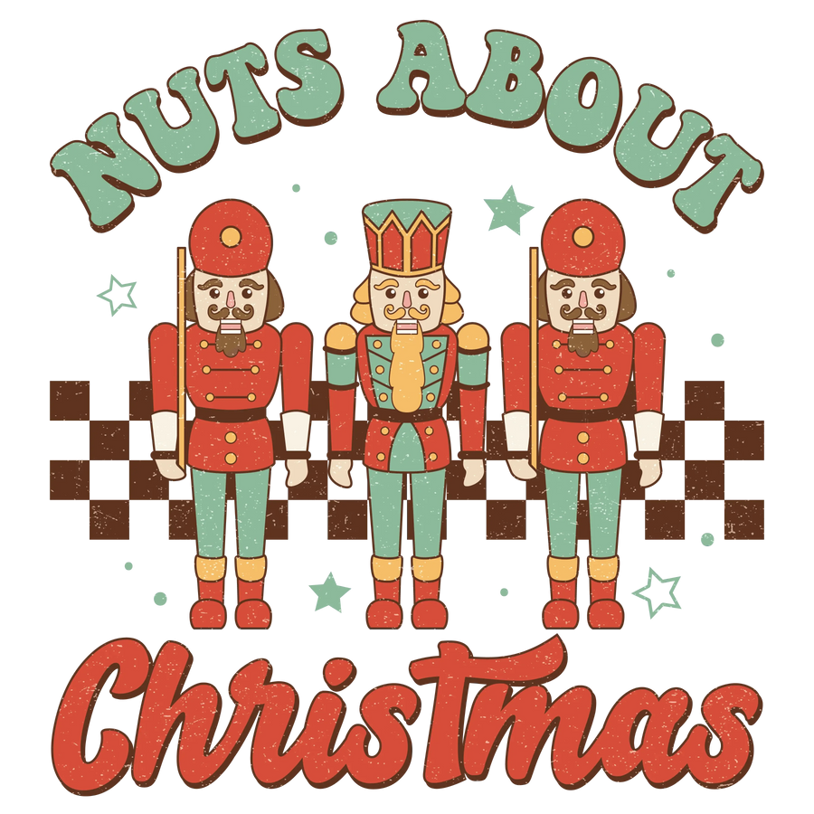 Nuts About Christmas Design - DTF Ready To Press
