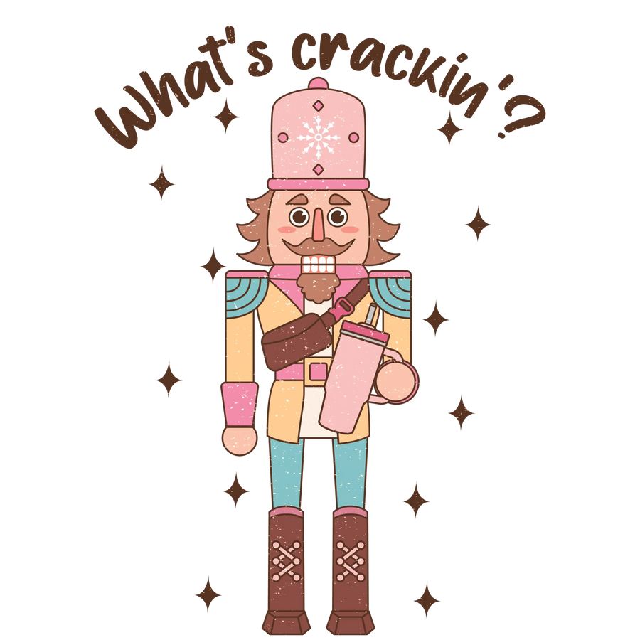 What's Crackin Christmas Design - DTF Ready To Press