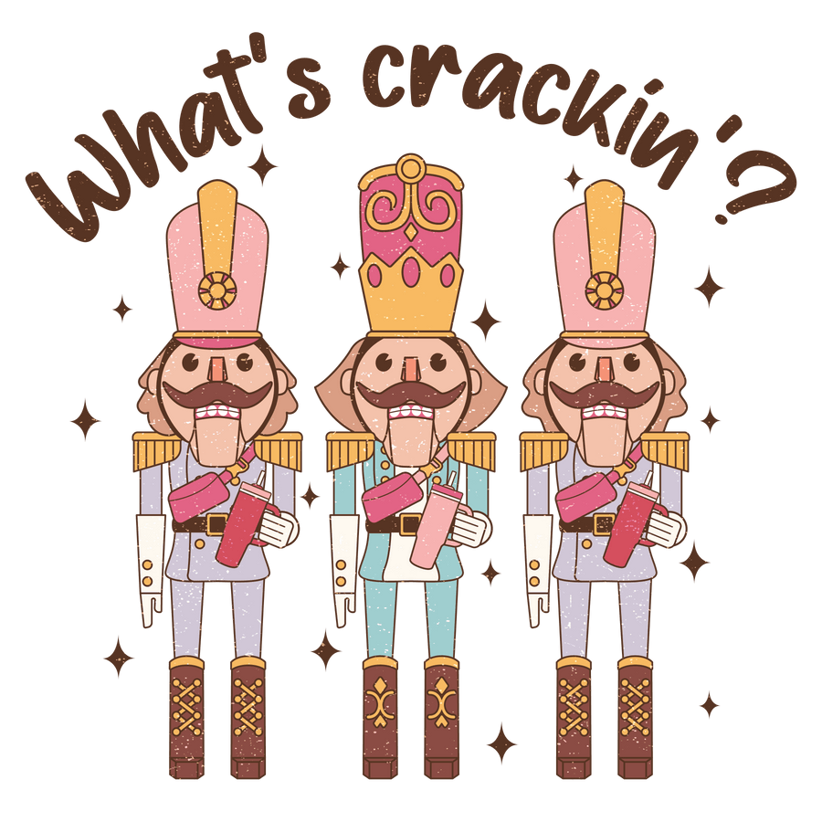 What's Crackin Christmas Design - DTF Ready To Press