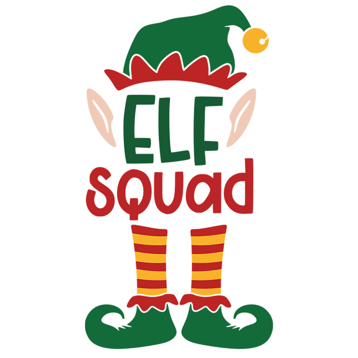 Elf Squad Christmas Design - DTF Ready To Press