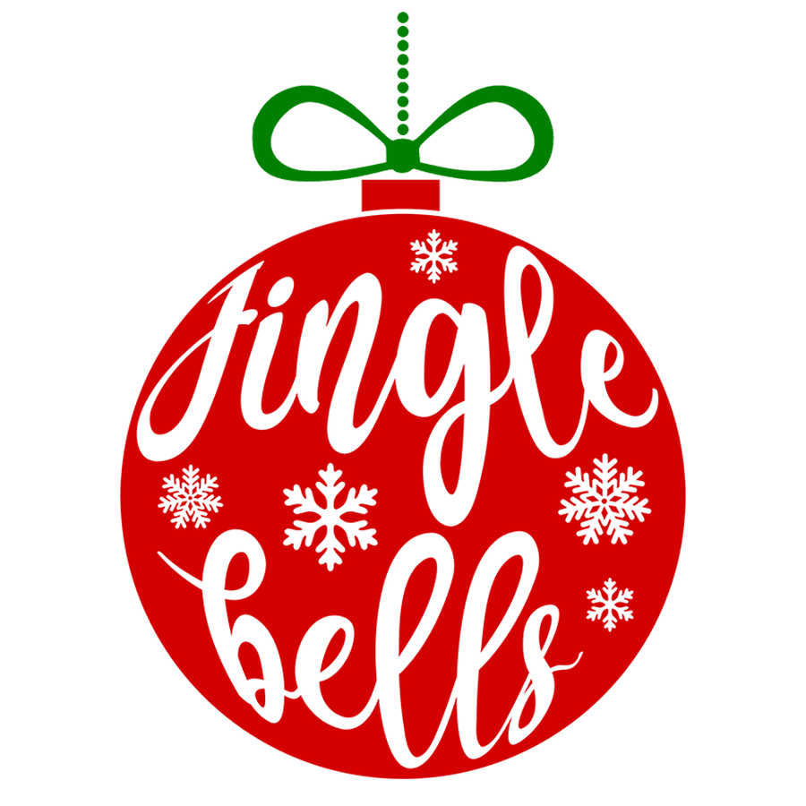 Jingle Bells Christmas Design - DTF Ready To Press