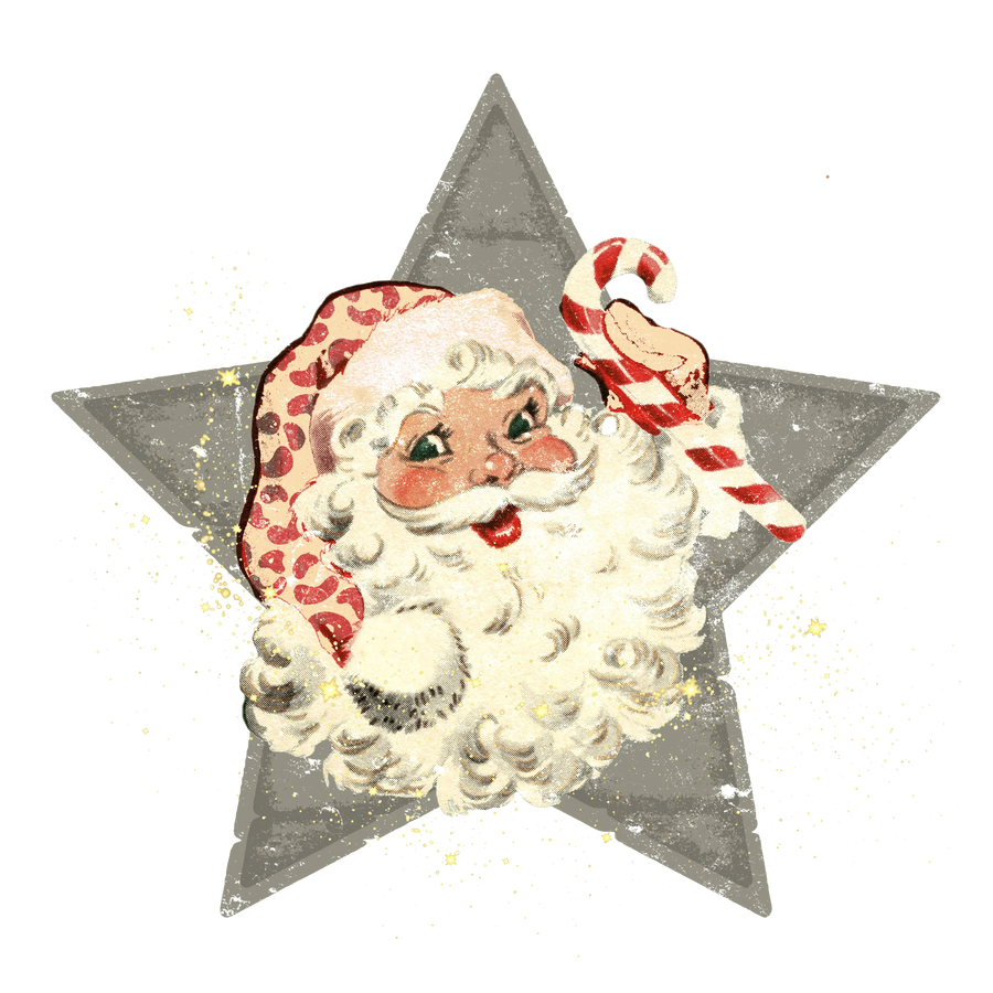 Christmas Santa  Design - DTF Ready To Press