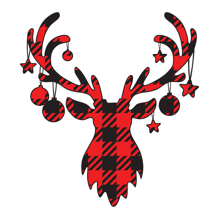 Christmas Deer Design - DTF Ready To Press