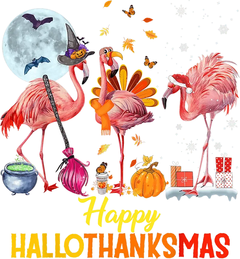 Happy Hallothanksmas Design - DTF Ready To Press