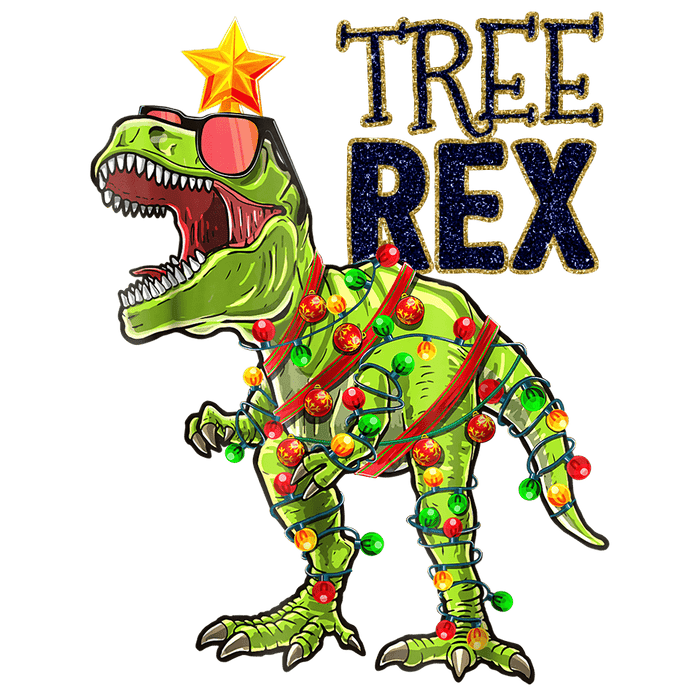 Tree Rex Christmas Design - DTF Ready To Press