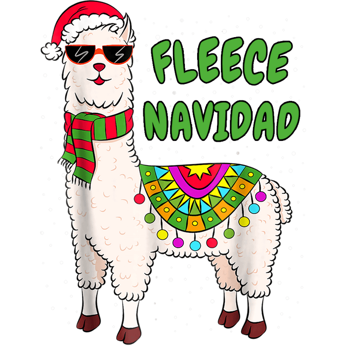 Fleece Navidad Christmas Design - DTF Ready To Press