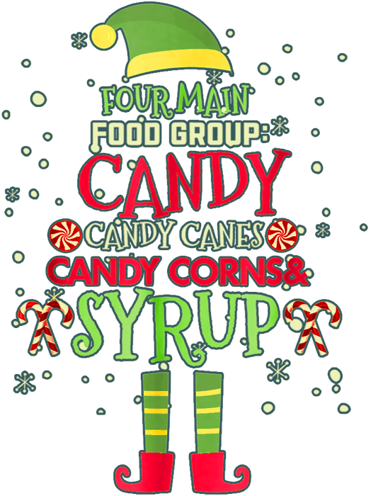 Christmas Candy Design - DTF Ready To Press