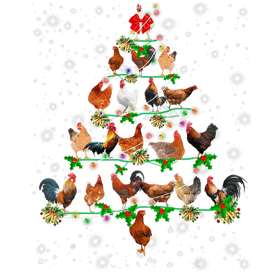 Christmas Tree Design - DTF Ready To Press