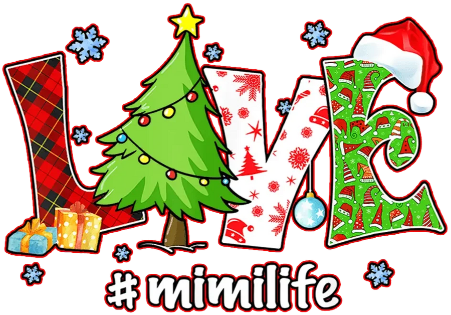 Christmas Love Design - DTF Ready To Press