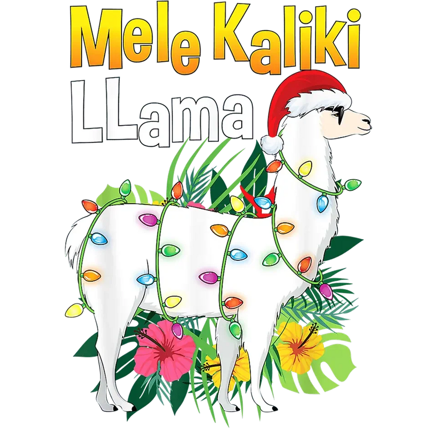 Christmas Llama Design - DTF Ready To Press
