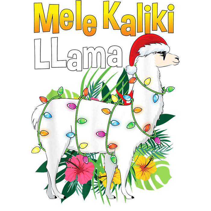 Christmas Llama Design - DTF Ready To Press