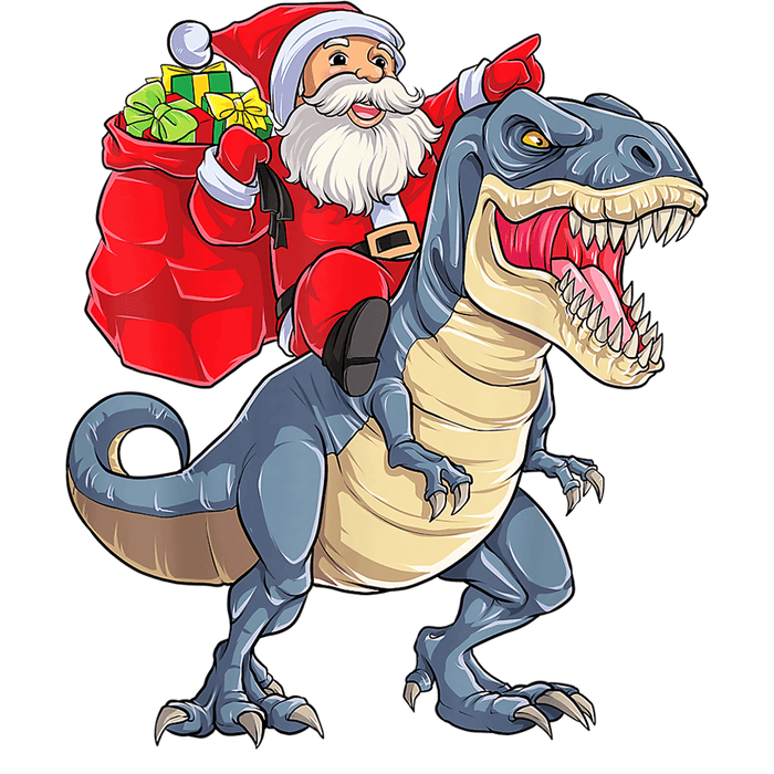 Christmas Dino Design - DTF Ready To Press