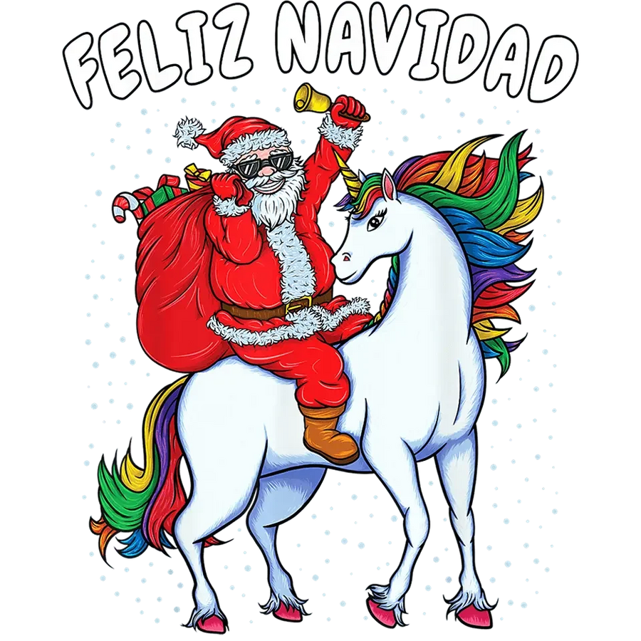 Feliz Navidad Christmas Design - DTF Ready To Press