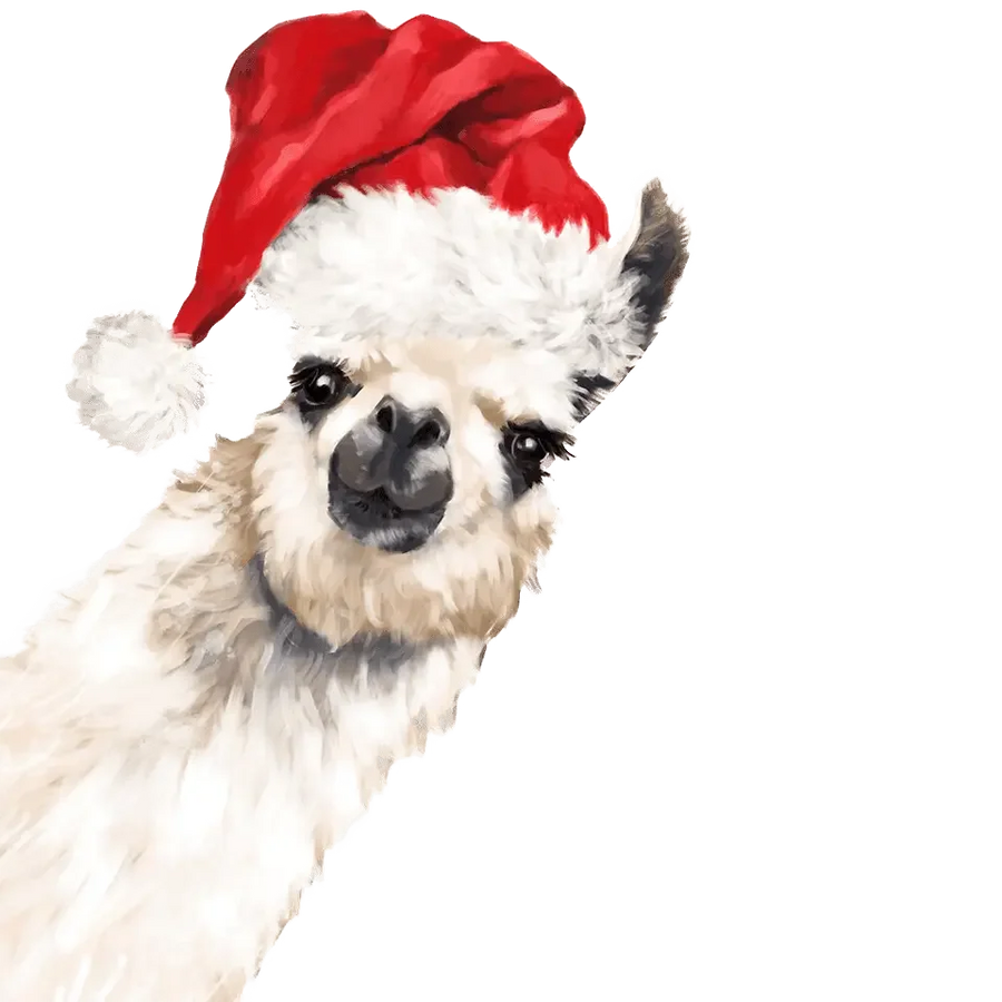Christmas Llama Design - DTF Ready To Press