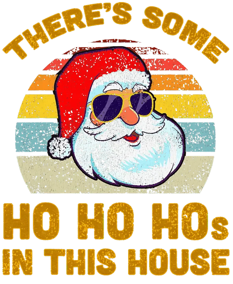 Christmas Ho Ho Ho Design - DTF Ready To Press