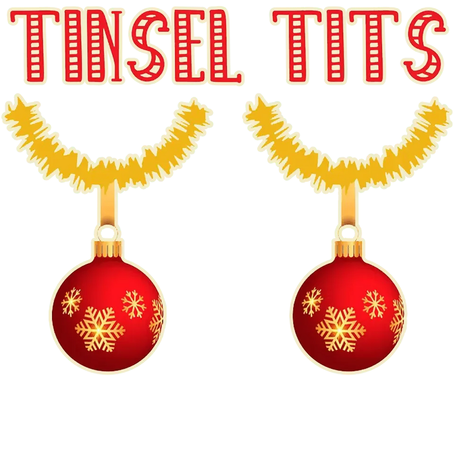 Tinsel Tits Christmas Design - DTF Ready To Press