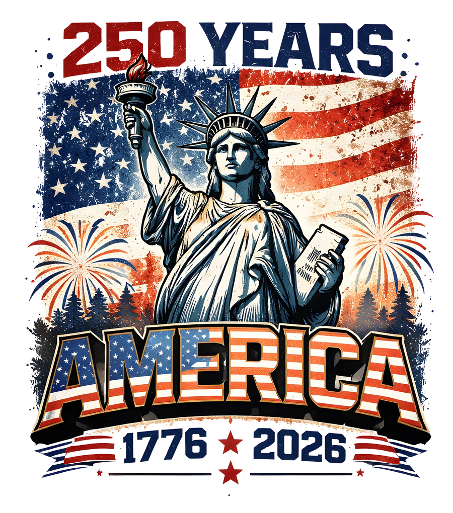America 250 Years DTF Transfer Ready to Press